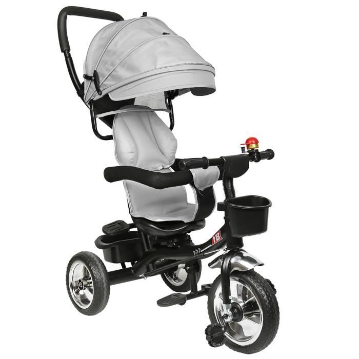 Tricycle volutif pour enfants Gris Poids jusqu 30 kg
