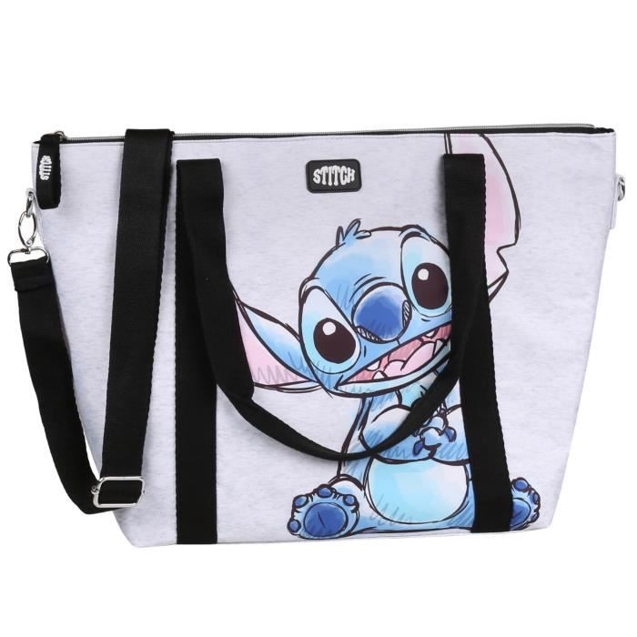 Stitch Disney - Sac de plage/shopping transparent, grand sac à bandoulière  47x35x10cm