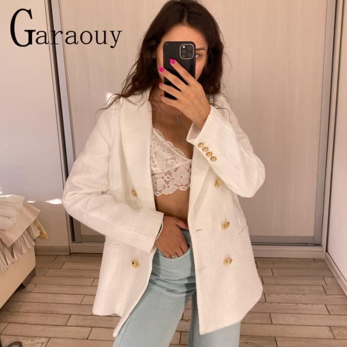 Veste en tweed blanche deals