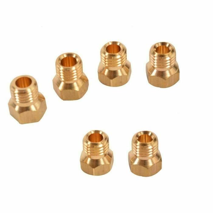 Lot De 5 Buses Injecteur Gaz Naturel Tezla Pour Plaque Cuisson - Conversion GPL Vers Gaz Naturel