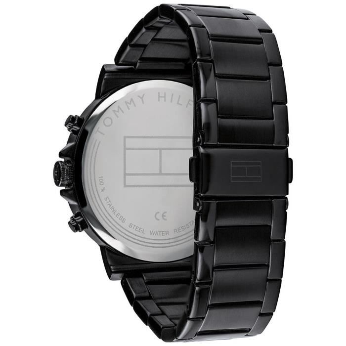 Tommy Hilfiger Stainless Steel Quartz Watch 5ATM Black