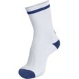 Chaussettes HUMMEL Elite Indoor Sock Low - Blanc et Bleu-2