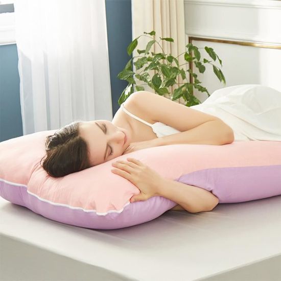 Coussin De Grossesse En Forme De U - Oreiller Allaitement Et Dormir - Soutien Dos, Ventre, Jambes - Housse Lavable - Confort Maternité