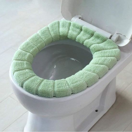 Housse Siège Toilette Chaud Cisixin - Protection Confort Gris