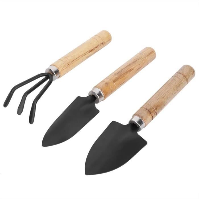 Kit D'outils De Jardin Miniatures - 5 Pièces (râteau, Pelle, Bêche, Clôture) Pour Déco Maison De Poupée, Jardin Miniature, Décoration