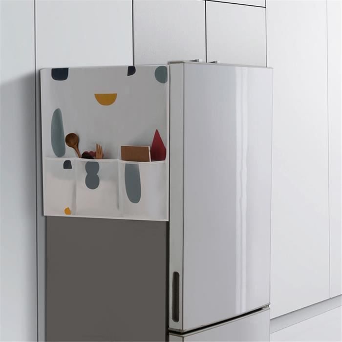 UNBOSTEN Machine à Laver Anti Poussière,Couvercle Anti-Poussière pour  Réfrigérateur,Housse de Réfrigérateur,pour Réfrigérateur et Lave-Linge,  avec Sac de Rangement-Type A