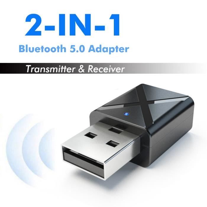 Transmetteur Bluetooth v4.2 Récepteur et Émetteur Blutooth Adaptateur  Bluetooth sans Fil Jack 3.5mm AUX + USB cable pour Casque - Cdiscount TV  Son Photo