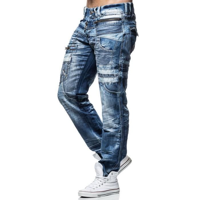 Jean Kosmo Lupo homme Jean KL010 bleu Bleu Cdiscount Pret a Porter