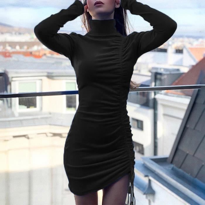 Col roulé robe cheap