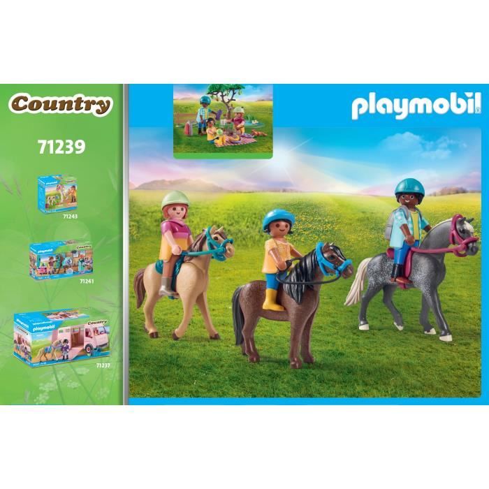 ② Playmobil country club d'équitation - poney club - van  — Jouets