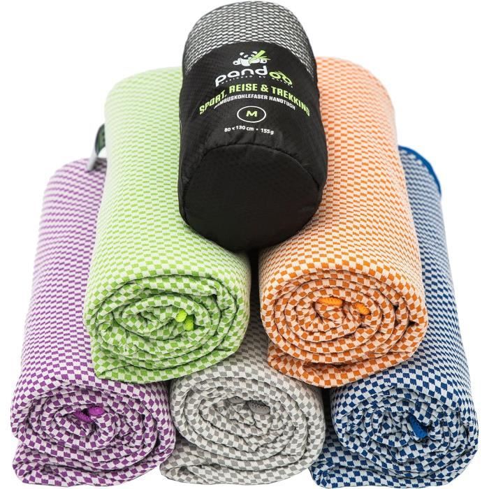 Serviettes Rafraîchissantes En Microfibre - Lot De 3 Avec Manches En Silicone, Pour Sport, Fitness, Yoga, Voyage - 5