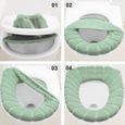 3PCS Housse de Siège de Toilette Multicolore Chaud Protection WC Couvercle pour abattant WC-3