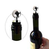 Lot Bouchons Champagne Lot De 4 Bouchons Garde-bulles Pour Champagne Et Vin - En Acier Inoxydable Et Silicone - Réutilisables