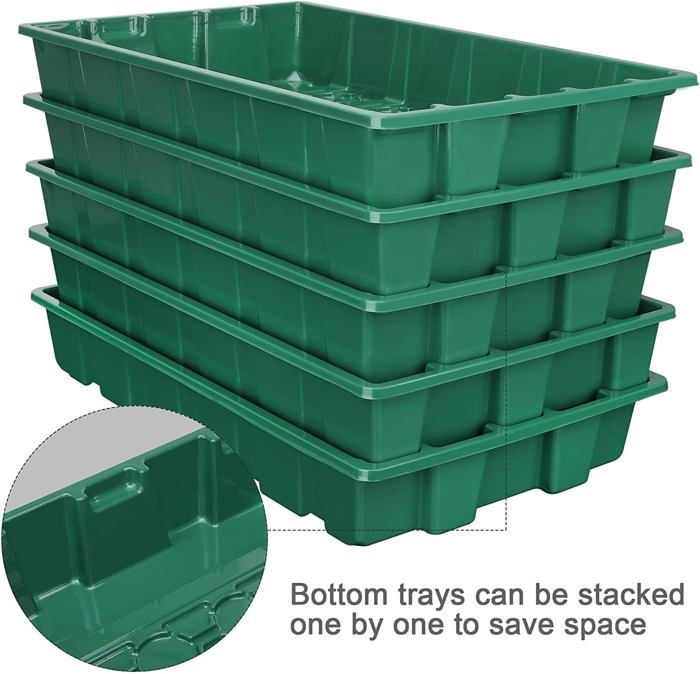Mini Serre Semis 5 Plateaux - Avec Dôme Et Étiquettes Pour Jardinage