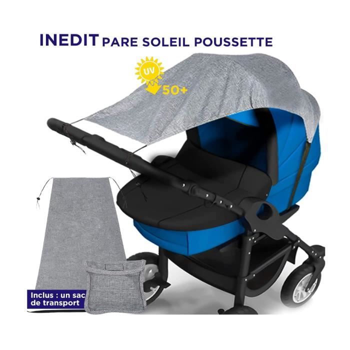 Pare Soleil Universel pour Poussette avec Sac De Rangement Offert