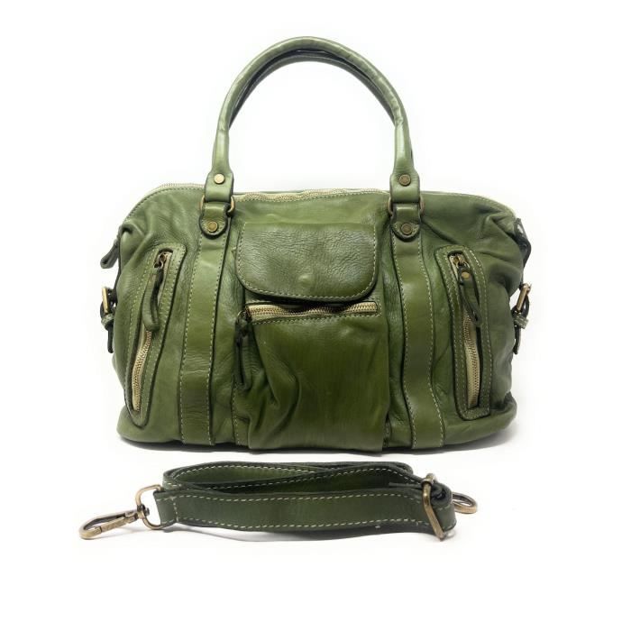 Sac cuir vintage italien top
