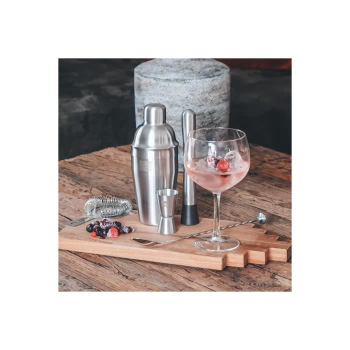 Shaker à Cocktail Bulipu 1,8L Inox | Passoire Intégrée | Pour Barman Et Usage Maison | Capacité XXL