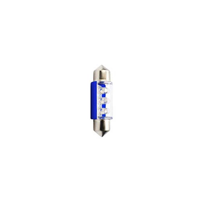 PLANET LINE Lot de 2 Ampoules LED - Navette C5W - 12 V - 0,40 W - 36 mm - Bleue