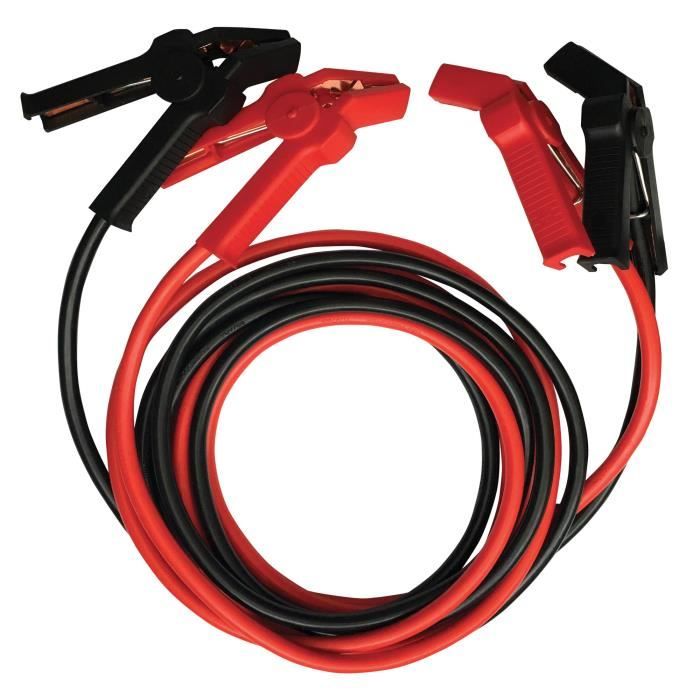 IMDICAR Câbles de démarrage avec Pinces coudées 25mm² - Noir et rouge