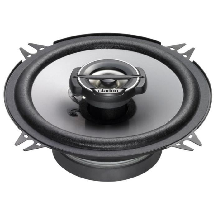 CLARION Lot de 2 Haut-parleurs Coaxiaux 2 Voies 13 cm 35 W RMS avec Grille
