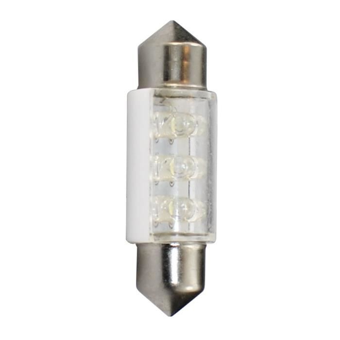 PLANET LINE PLANET LINE Lot de 2 Ampoules LED - Navette C5W - 12 V - 0,48 W - 36 mm - Blanc