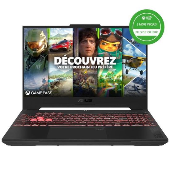 PC Portable Gamer ASUS TUF Gaming A17 | Sans Windows - 17,3 FHD 144Hz - RTX 4060 8Go - AMD Ryzen 5 7535HS - RAM 16Go - 512Go SSD - ADMI