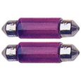 2 Ampoules Navettes - 12V/5W - T11 - Violet - C5W-0