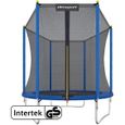 Ultrasport Outdoor Trampoline de jardin 100 - 150kg, 183 cm - 460 cm, trampoline set complet avec tapis de saut, filet de sécurité-0