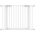 VOUNOT Barriere de Securite porte et escalier 100-108cm blanc pour animaux-0