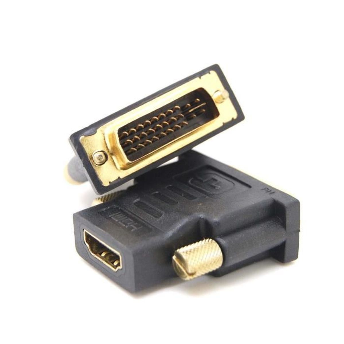 Homme DVI vers HDMI femelle adaptateur DVII DualLink (24 + 5 broches) Prix pas cher Cdiscount