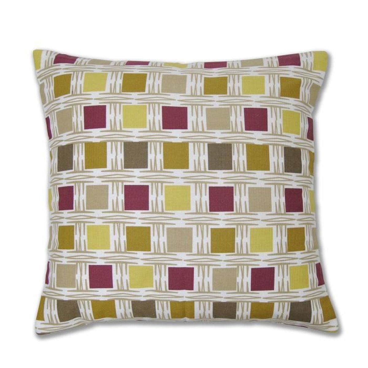 Housses De Coussin 40x40 Cm - Lot De 4 - Lin Naturel - Déco Salon, Jardin, Terrasse - Fermeture Éclair Cachée