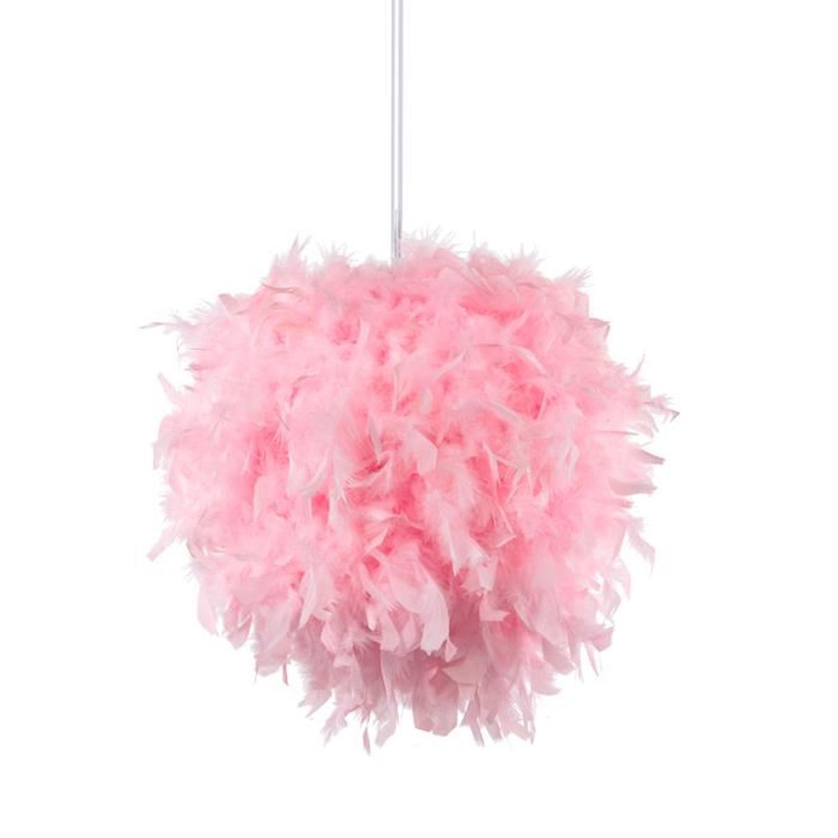 Abat-jour Décoratif En Plumes Artificielles - Housse Pour Lampe De Chevet, Salon, Chambre - Design Léger Et Élégant, Installation Facile