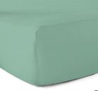 LE LINGE DE JULES Drap-housse 100% coton 57 Fils Vert tilleul 180 x 200 cm - Bonnet 30 cm