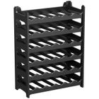 Casier à bouteilles modulable ARTECSIS 36 Bouteilles – Cave à vin en plastique, 60x28x80 cm (LxlxH), Noir - Range bouteille