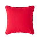 HOMESCAPES Housse de coussin Uni Rouge, 30 x 30 cm