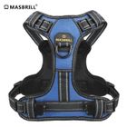 Harnais de Chien Anti Traction - MASBRILL - Bleu - Taille L - Confortable et Réfléchissant