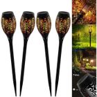 Stillcool® 4pcs mini Lampe de jardin solaire 12LED flamme étincelle étanches éclairage extérieure décoration patio