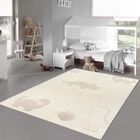 Tapis - TEPPICH-TRAUM - Motif dinosaure - 120 x 160 cm - Crème - Enfant