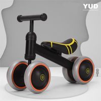 Tricycle coulissante pour enfant YUD - Noir - 4 roues - 10 mois à 3 ans