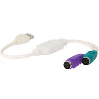INECK® USB Vers Deux PS2 adaptateur Clavier & Souris câble Cordon