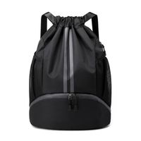 Sac De Natation Imperméable - Compartiment Sec/Humide Séparé, Sac à Dos Avec Cordon, Pour Piscine Et Sport - 12