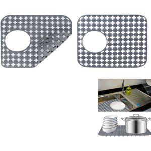 Tapis De Protection Pour évier En Silicone - 30x28 Cm, Antidérapant Et Résistant à La Chaleur - Pour Cuisine, Salle De Bain