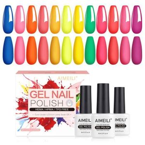 VERNIS A ONGLES AIMEILI Sans HEMA Vernis Semi Permanent Set,Coloré