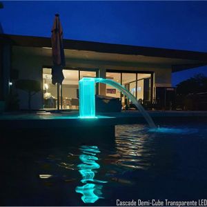 Ausla Lumière colorée de Rideau deau de LED de lumière de Paysage Aquatique de Cascade lumières pour des étangs de Piscine