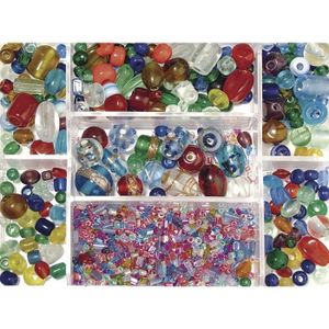 KIT SCRAPBOOKING Rayher Hobby Rayher perles en verre perles pour bi