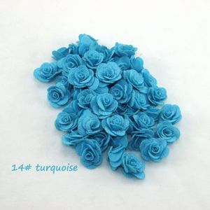 FLEUR ARTIFICIELLE 48pcs - 14 turquoise - Bouquet de fleurs de caméli