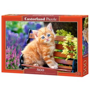 PUZZLE Puzzle Castorland 500 pièces - Chaton roux - Thème