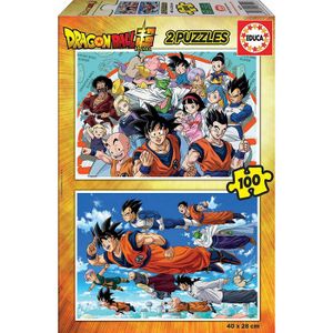 PUZZLE Set De 2 Puzzles Enfant Dragon Ball Z 100 Pieces :