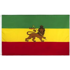 PAVILLON - DRAPEAU Grand Drapeau Lion of Judah Rasta Reggae Ethiopie 