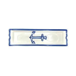 Repose cuillère forme cuillère M Ancre bleu